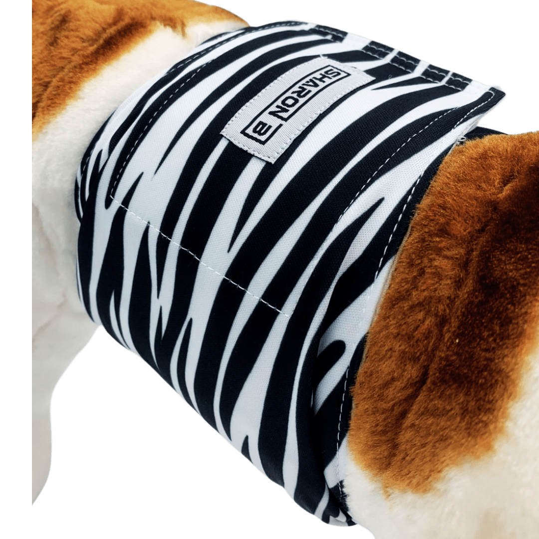 Hondenluier Zebra - tegen incontinentie & markeerdrang