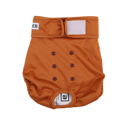 Loopsheidbroekje Bruin – Wasbaar & verstelbaar voor teefjes bij loopsheid en incontinentie