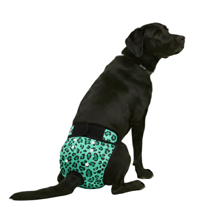 Loopsheidbroekje leopard groen mock up
