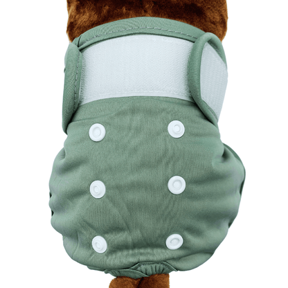 Loopsheidbroekje Grijs – Wasbaar & verstelbaar voor teefjes bij loopsheid en incontinentie